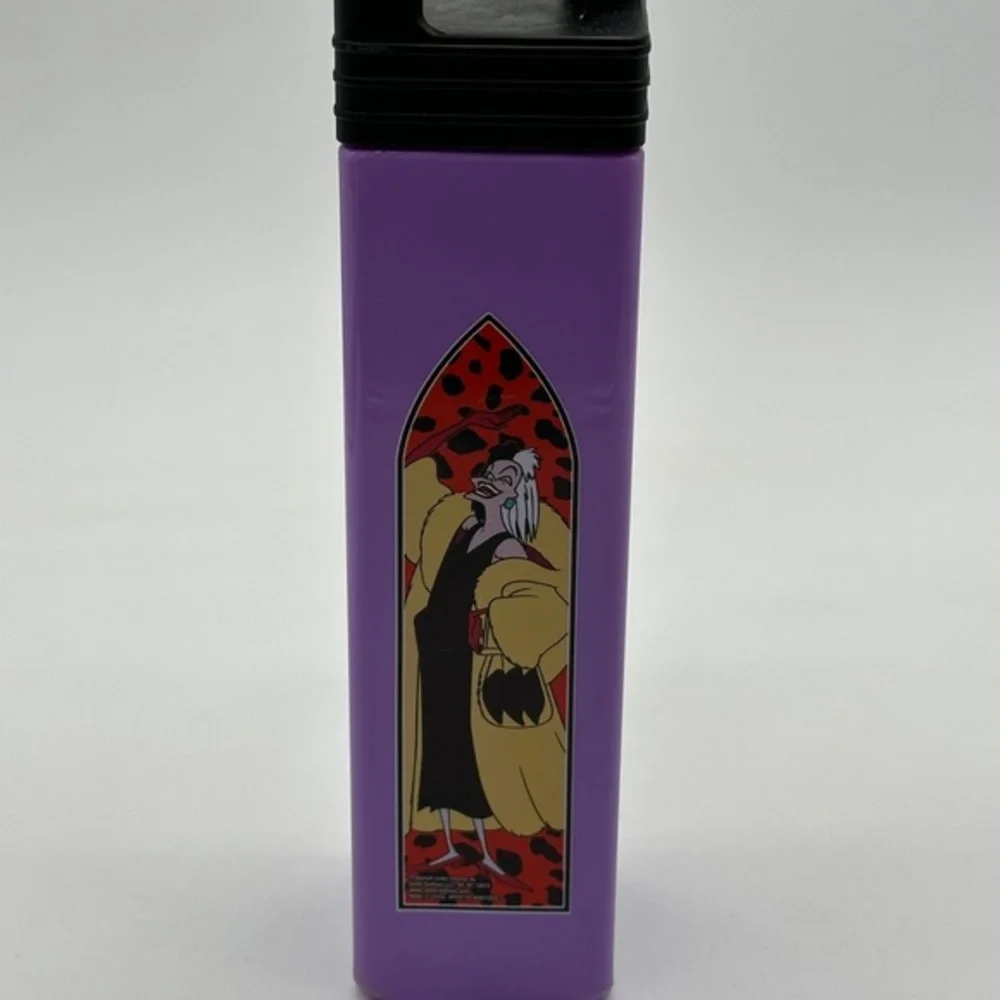 Square 25oz‎ Disney Villains Purple Bottle Cruella Ursula, Maleficent Fast Ship